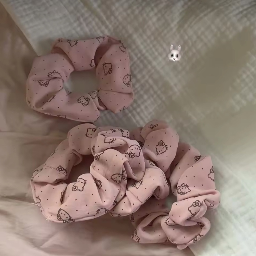 Pink Hello Kitty Scrunchie - Picture 2 of 5